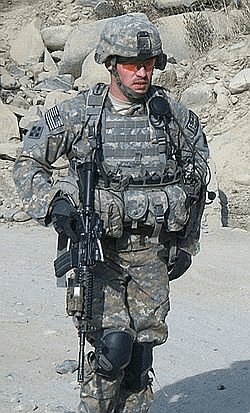 SSgt. (Ret.) Clint Romesha during his service